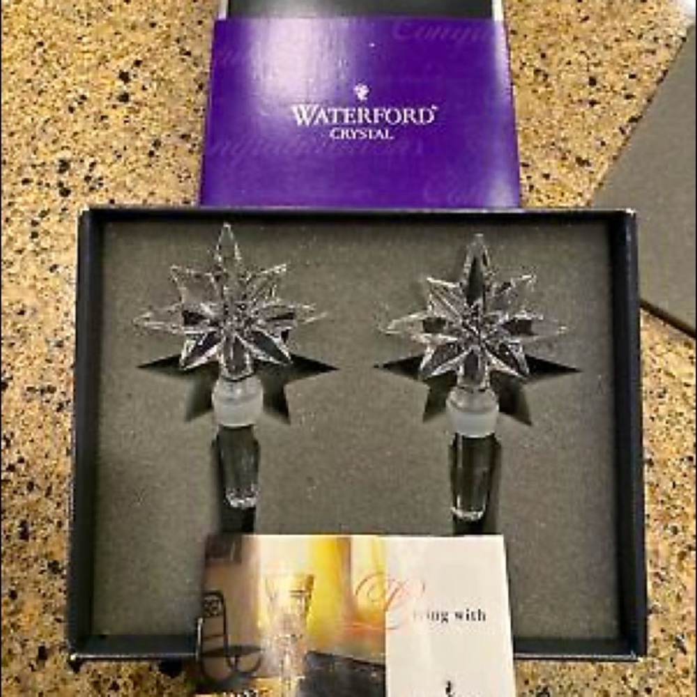 Waterford Congratulations bottle stopper set NIB
